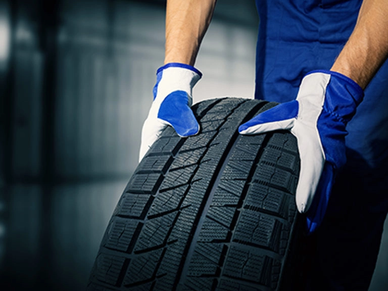 Kuva renkaiden säilytyksestä